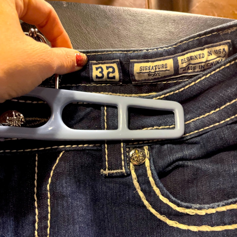Miss Me jeans worn once. Only selling because they no longer fit.